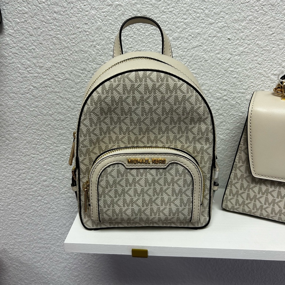 White mini Michael Kors backpack
